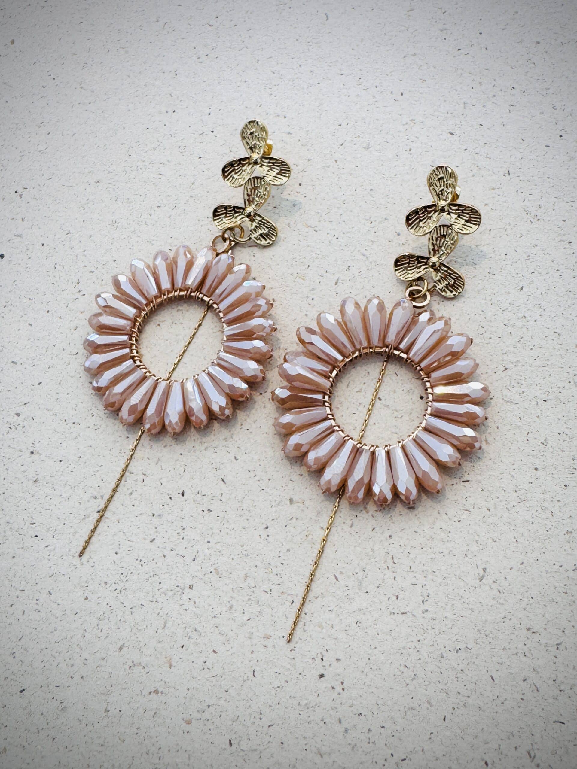 Boucles d'oreilles MIÜ beige