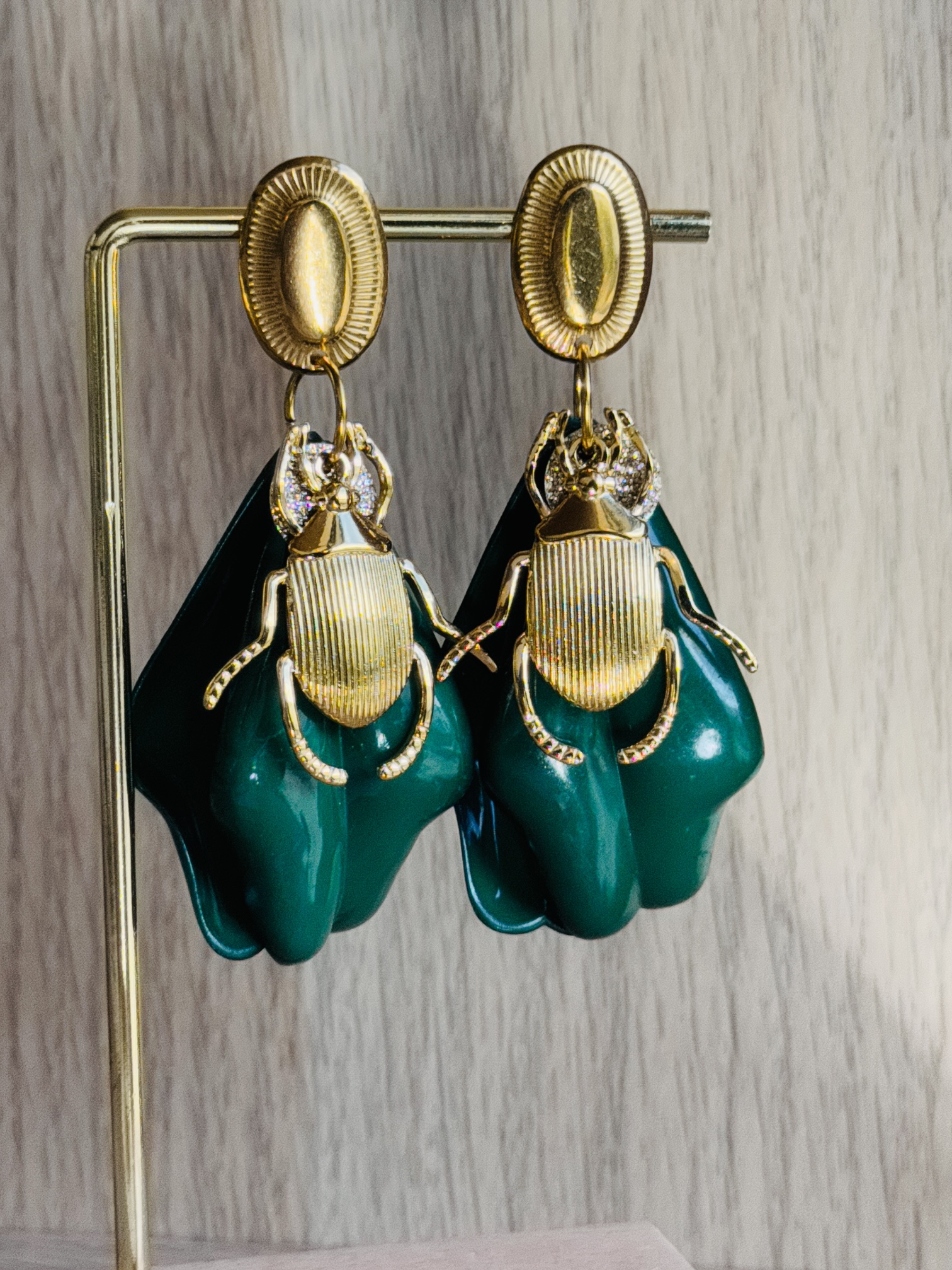 Boucles d'oreilles CARLOTTA vert