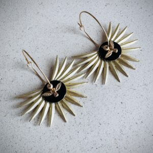 Boucles d'oreilles ARIANA noir