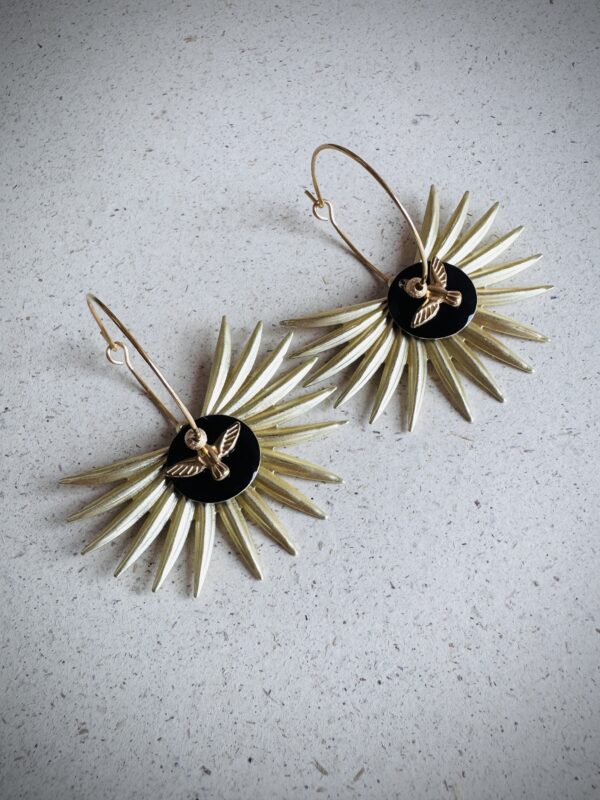 Boucles d'oreilles ARIANA noir