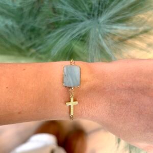 Bracelet FRANCESCA bleu ciel