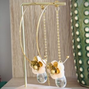 Boucles d'oreilles JOYCE rose pâle