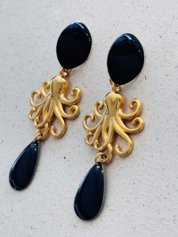 Boucles d'oreilles MOANA noir – Image 2