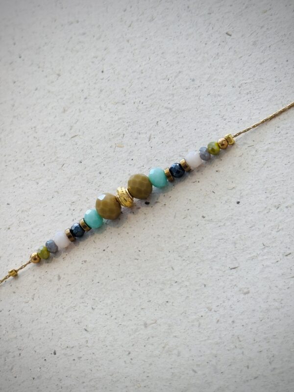 Bracelet LÖLA kaki multicolore