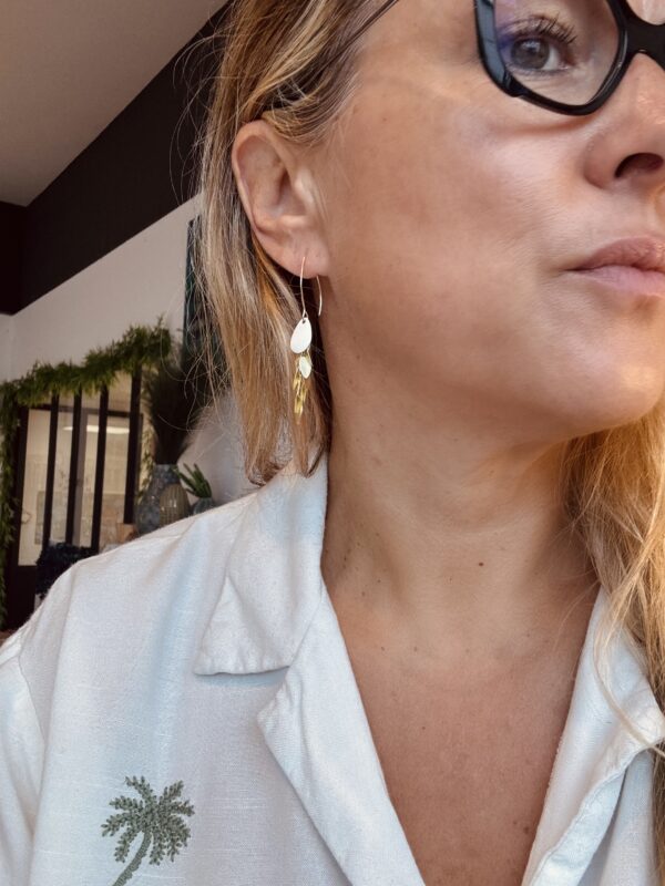 Boucles d'oreilles KIARA blanc – Image 3