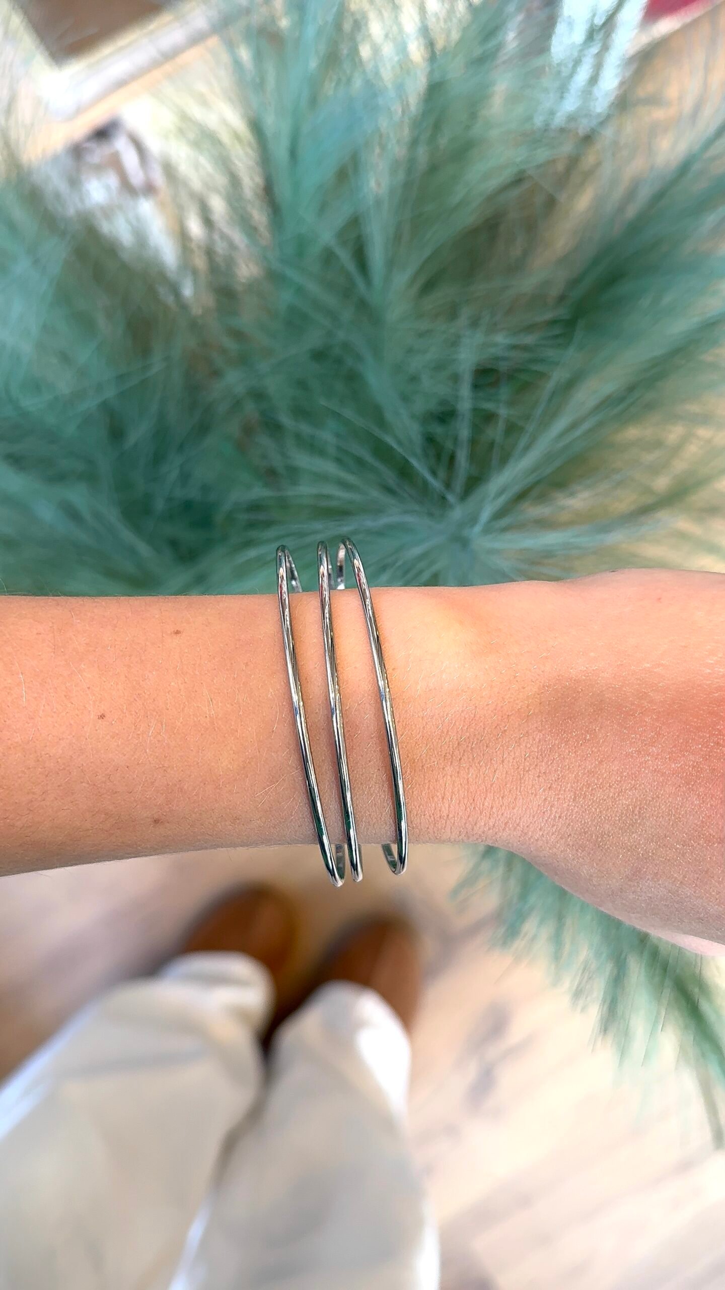 Jonc ELISE argenté x3 – Image 2