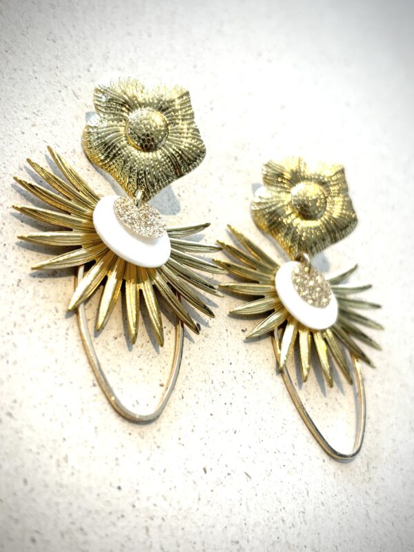 Boucles d'oreilles LIVIA blanc – Image 2