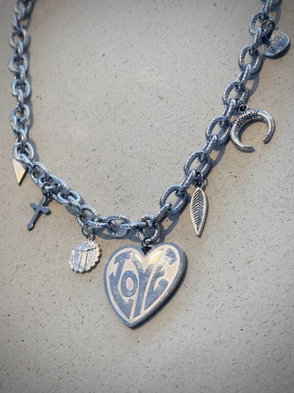 Collier MAYA argenté – Image 2
