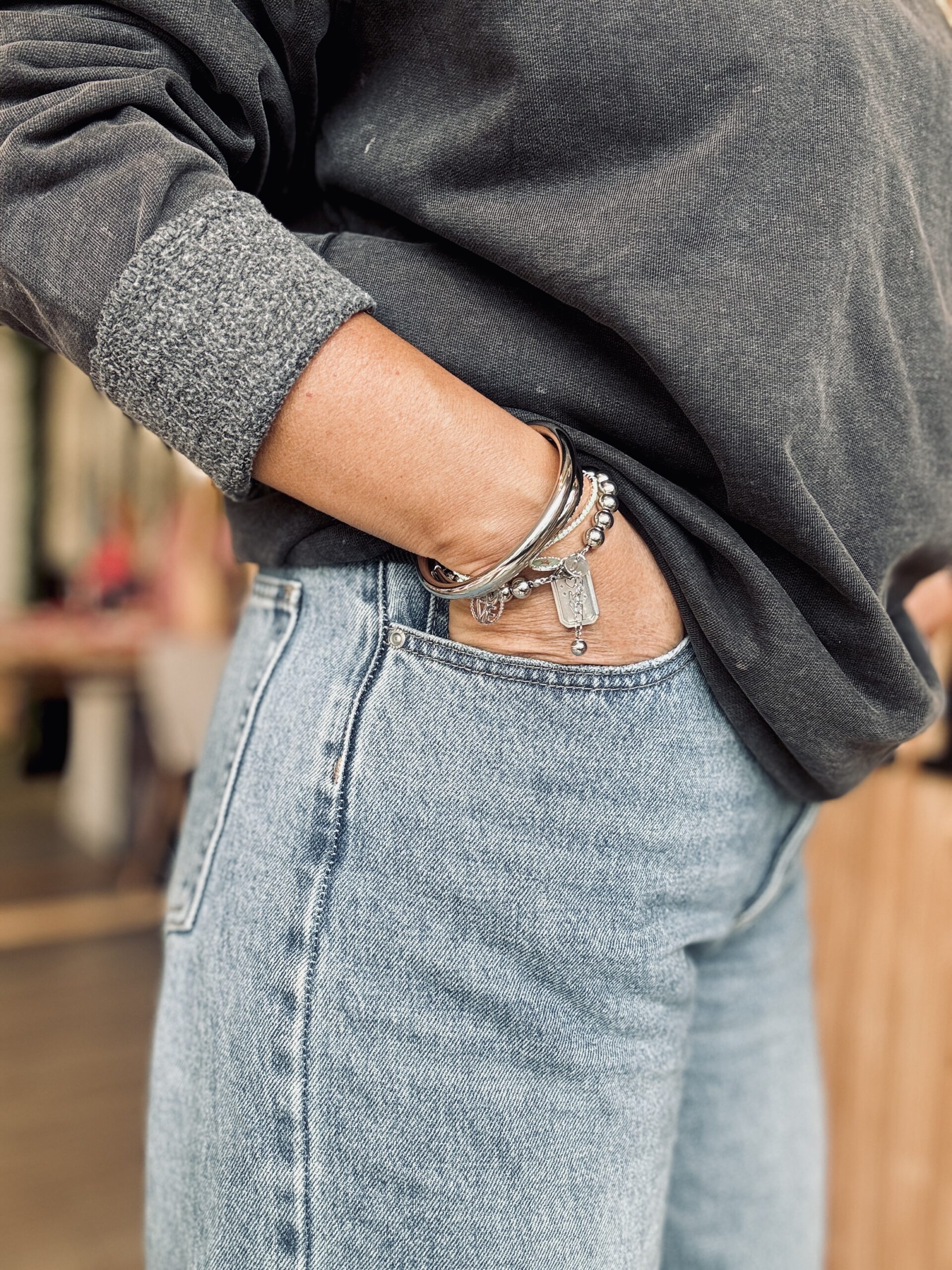 Jonc JUDITH argenté – Image 3