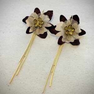 Boucles d'oreilles GABRIELLA marron