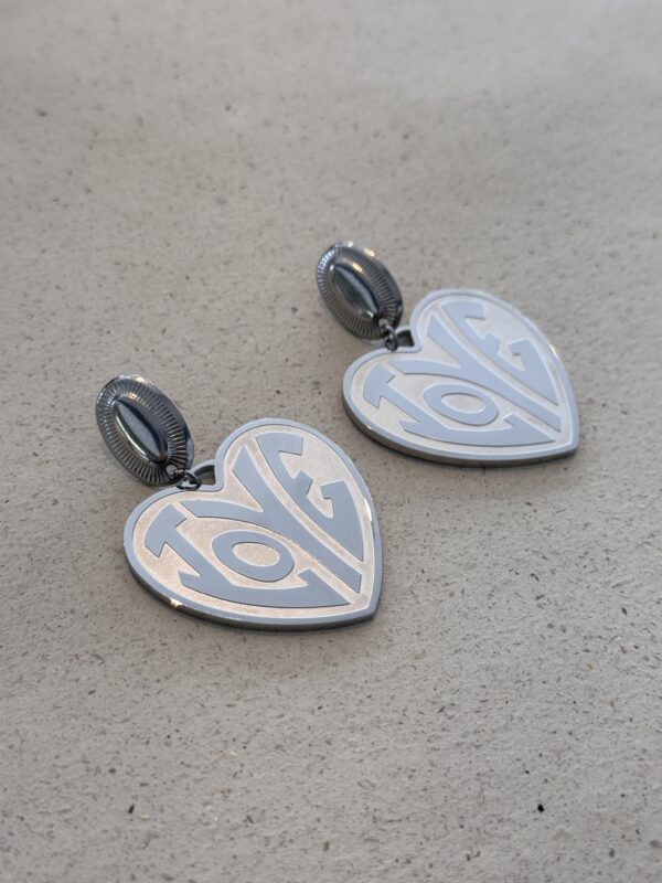 Boucles d'oreilles LIV argenté – Image 2