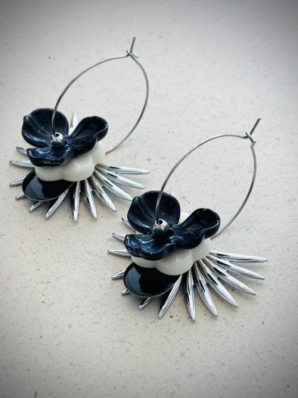 Boucles d'oreilles ELLA noir – Image 2