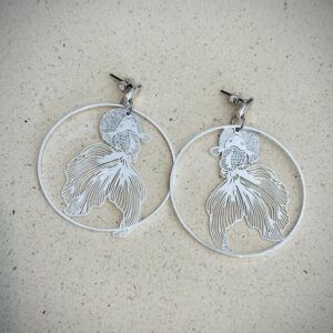 Boucles d'oreilles SHELBY argenté