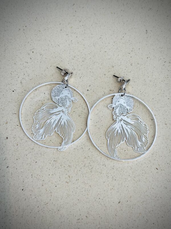 Boucles d'oreilles SHELBY argenté