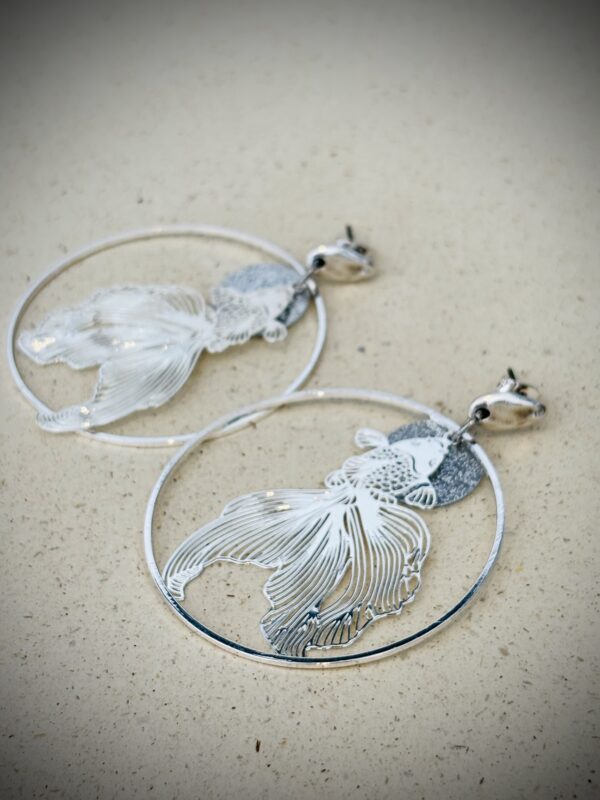 Boucles d'oreilles SHELBY argenté – Image 2