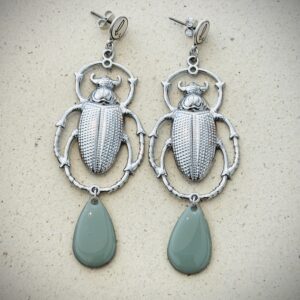 Boucles d'oreilles CLEOPHEE gris