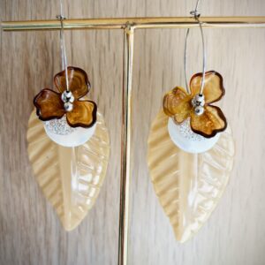 Boucles d'oreilles CHEYENNE beige