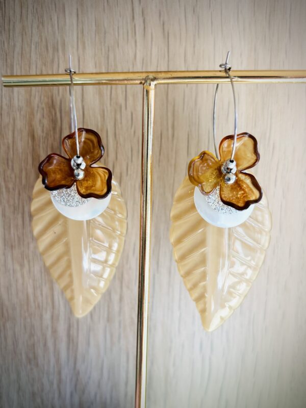 Boucles d'oreilles CHEYENNE beige