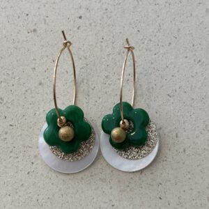 Boucles d'oreilles PRIYA vert