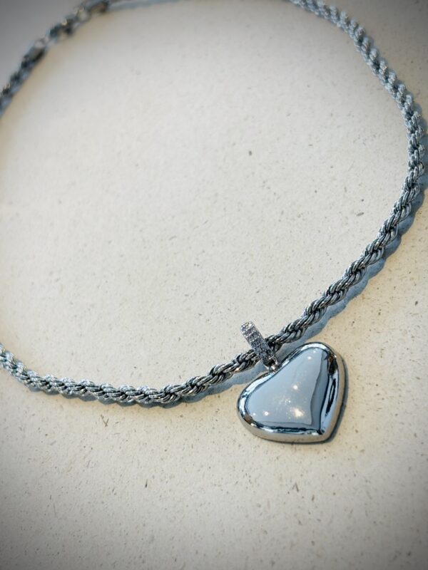 Collier INDRA argenté – Image 2