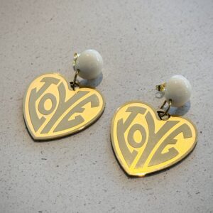 Boucles d'oreilles LIV crème