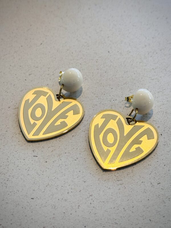 Boucles d'oreilles LIV crème
