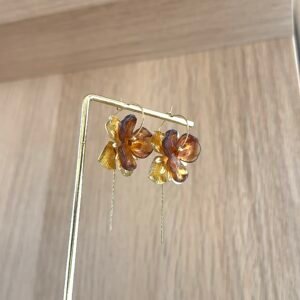 Boucles d'oreilles CONSTANCE marron