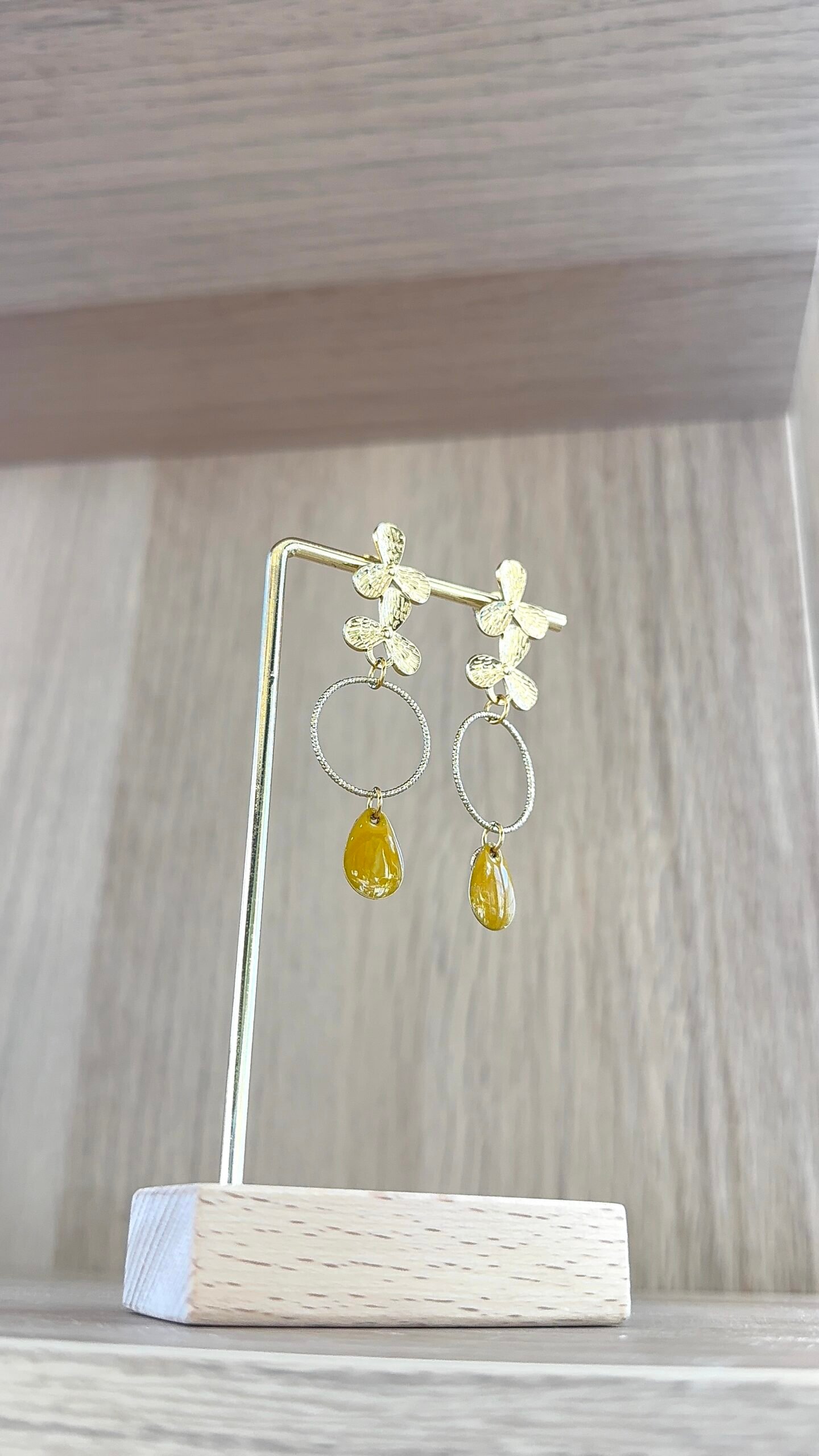 Boucles d'oreilles CAMILLE moutarde – Image 2