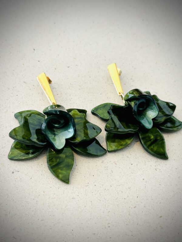 Boucles d'oreilles NENU kaki – Image 2