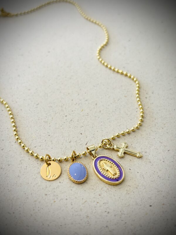 Collier ALMA mauve – Image 2