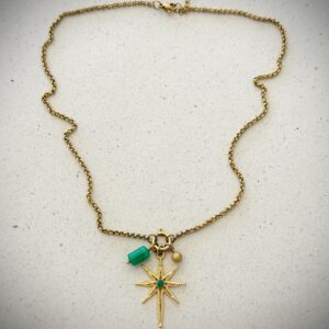 Collier AGATHE vert