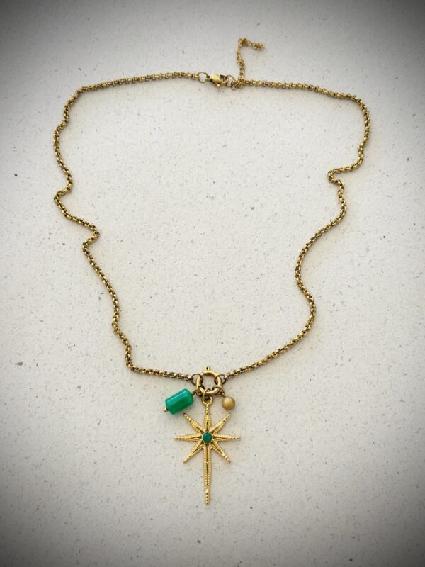 Collier AGATHE vert