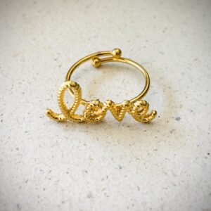 Bague LOVER doré