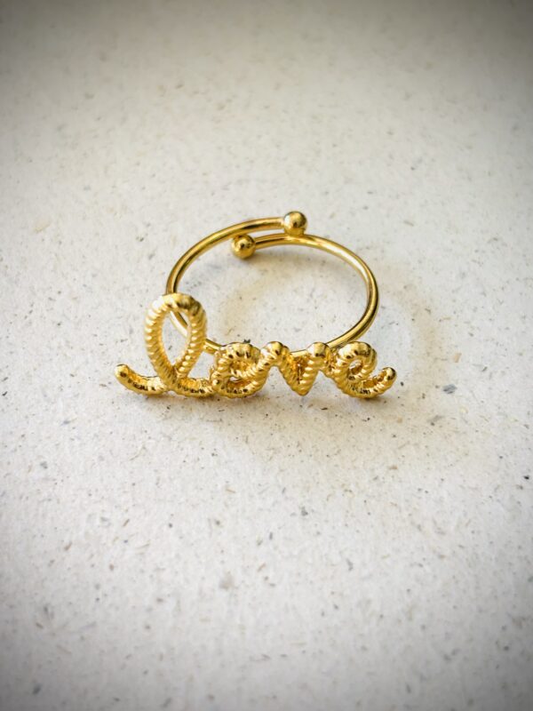 Bague LOVER doré