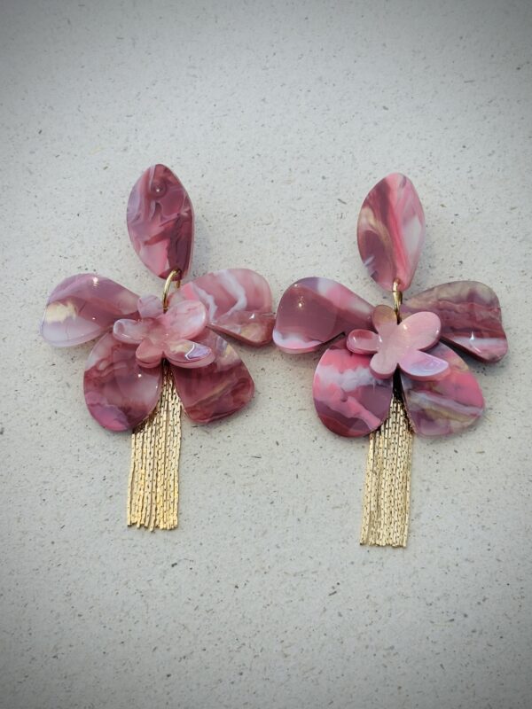 Boucles d'oreilles EMMA rose