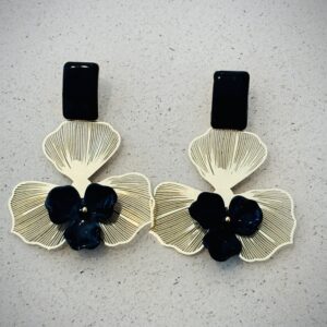 Boucles d'oreilles CLEMENCE noir