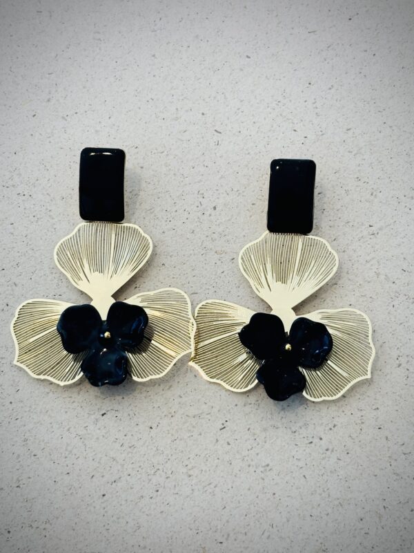 Boucles d'oreilles CLEMENCE noir