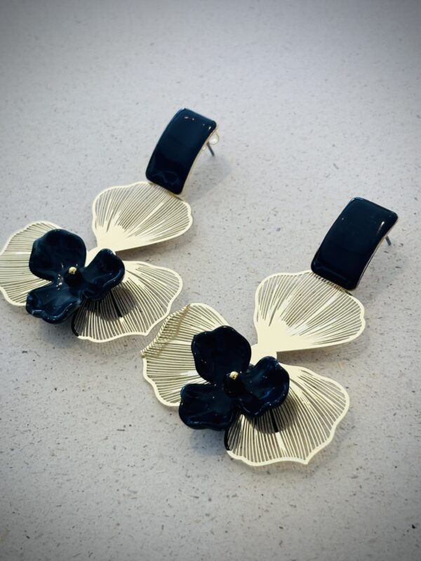 Boucles d'oreilles CLEMENCE noir – Image 2