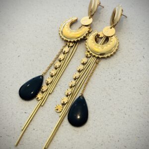 Boucles d'oreilles LUNA noir