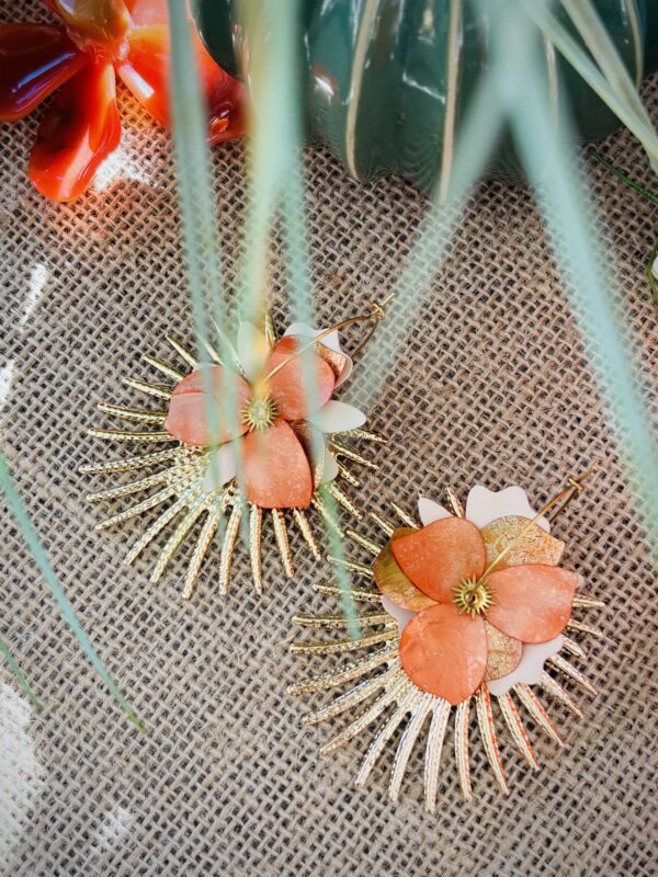 Boucles d'oreilles HELOÏSE cuivre – Image 2
