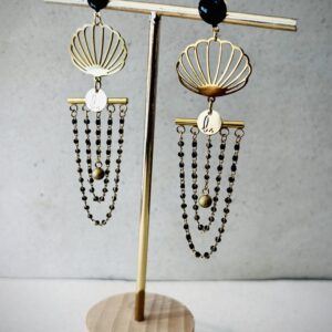 Boucles d'oreilles VALENTINE noir