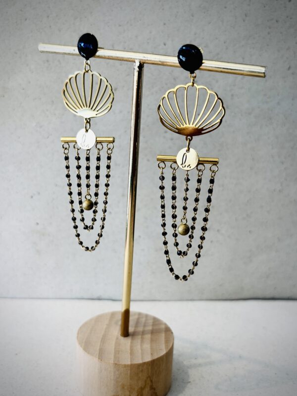 Boucles d'oreilles VALENTINE noir
