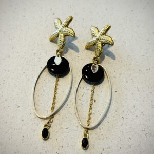 Boucles d'oreilles JODIE noir