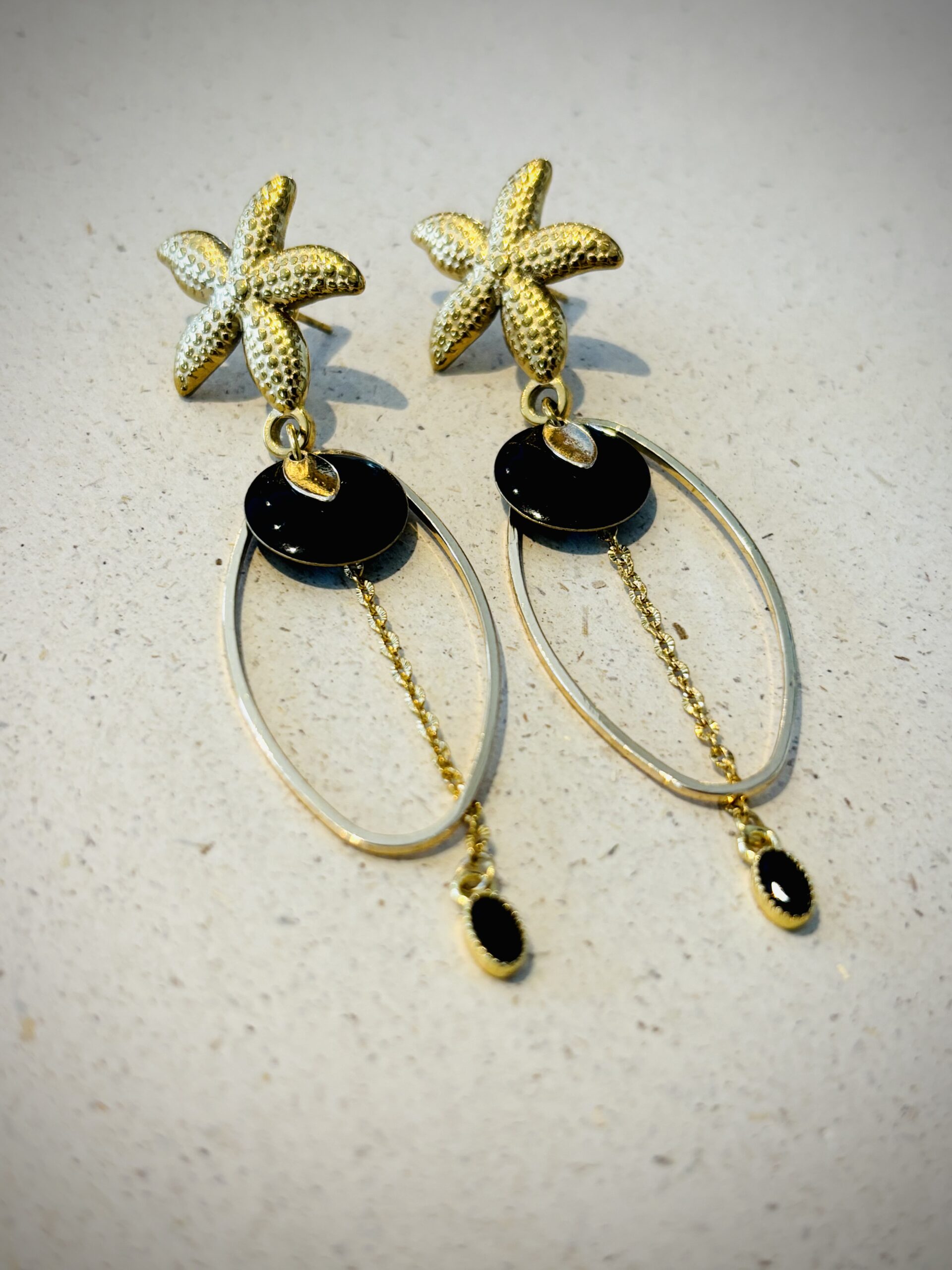 Boucles d'oreilles JODIE noir – Image 2