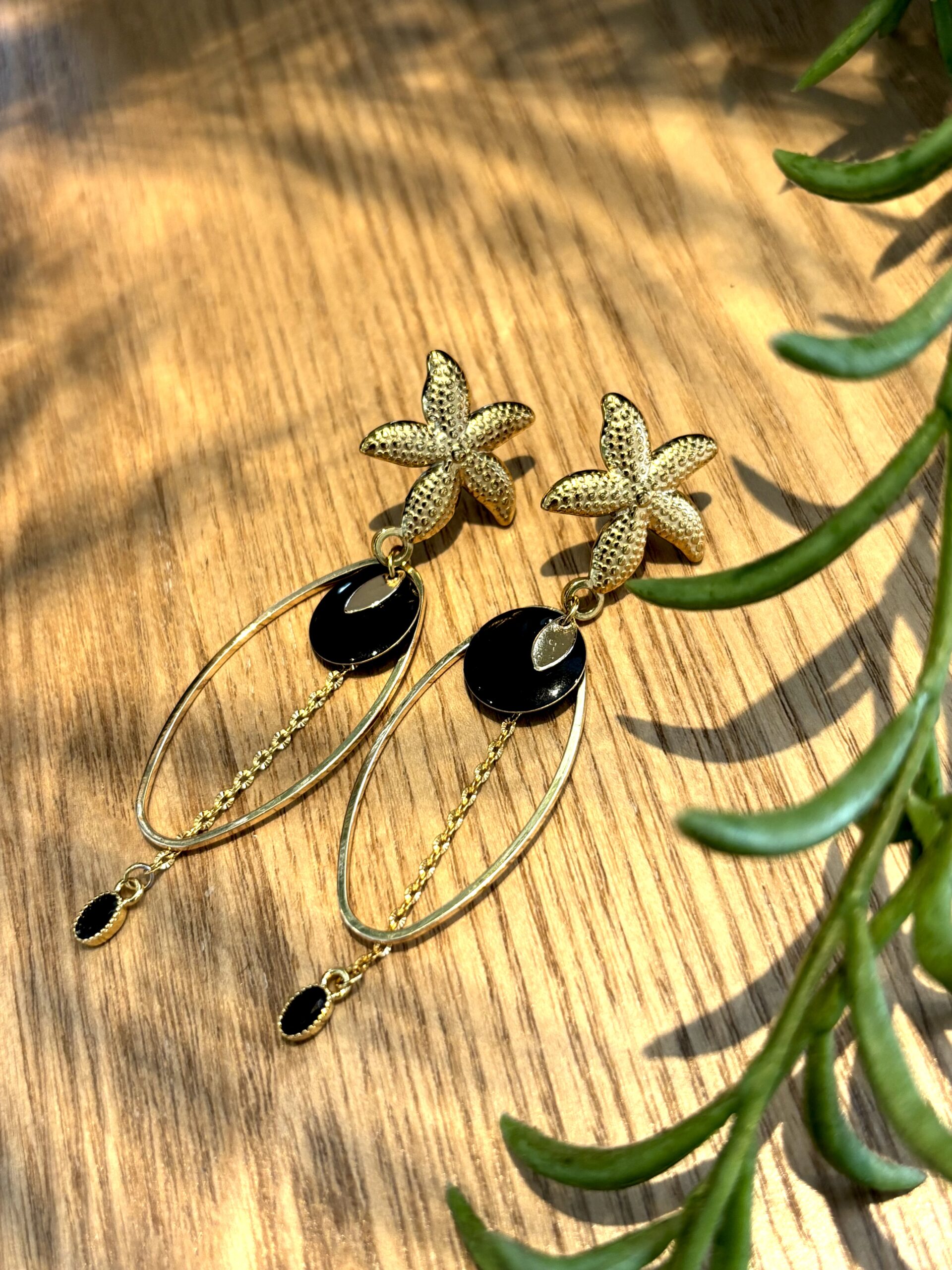 Boucles d'oreilles JODIE noir – Image 3
