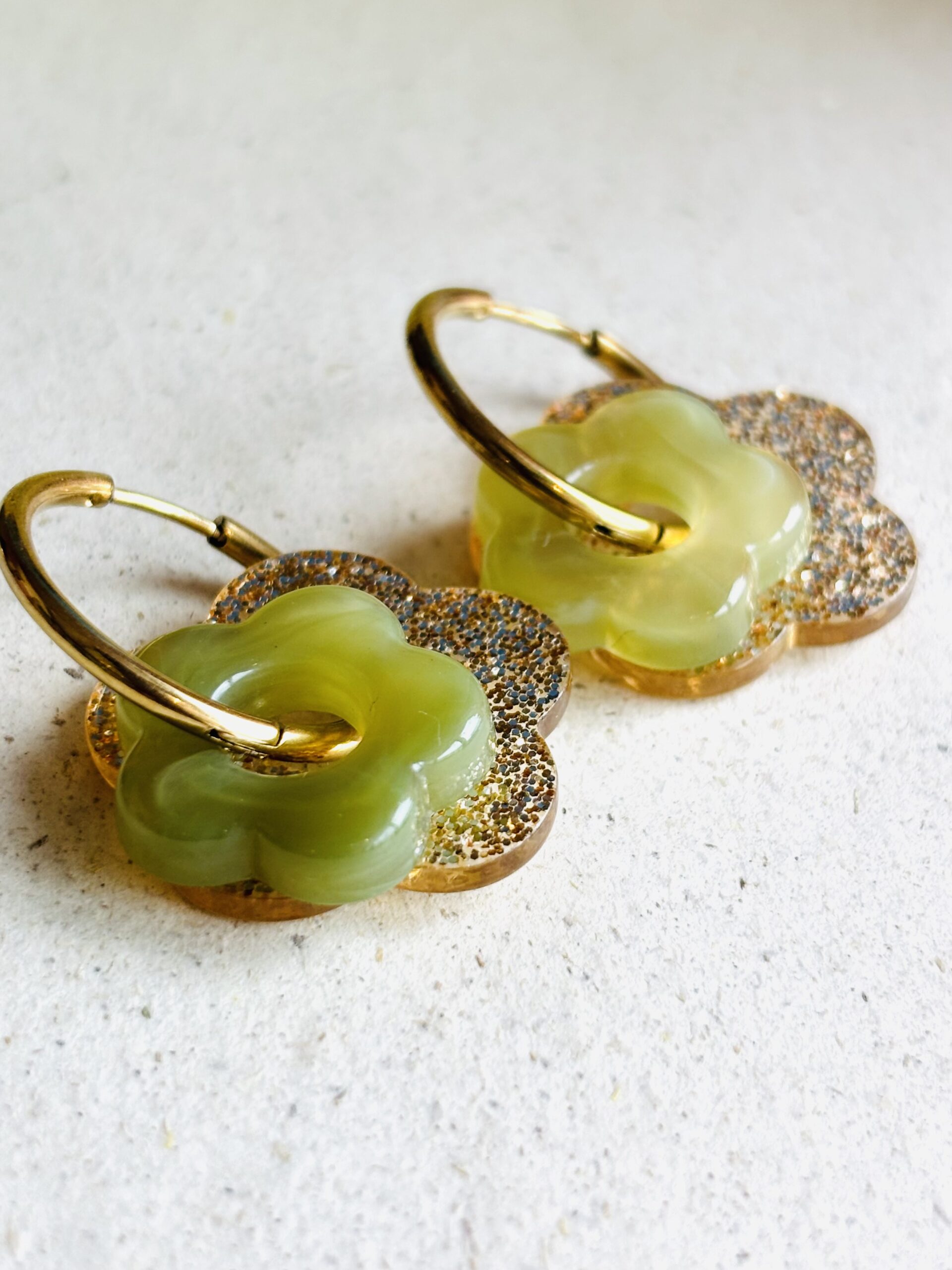 Boucles d'oreilles BALA vert – Image 2