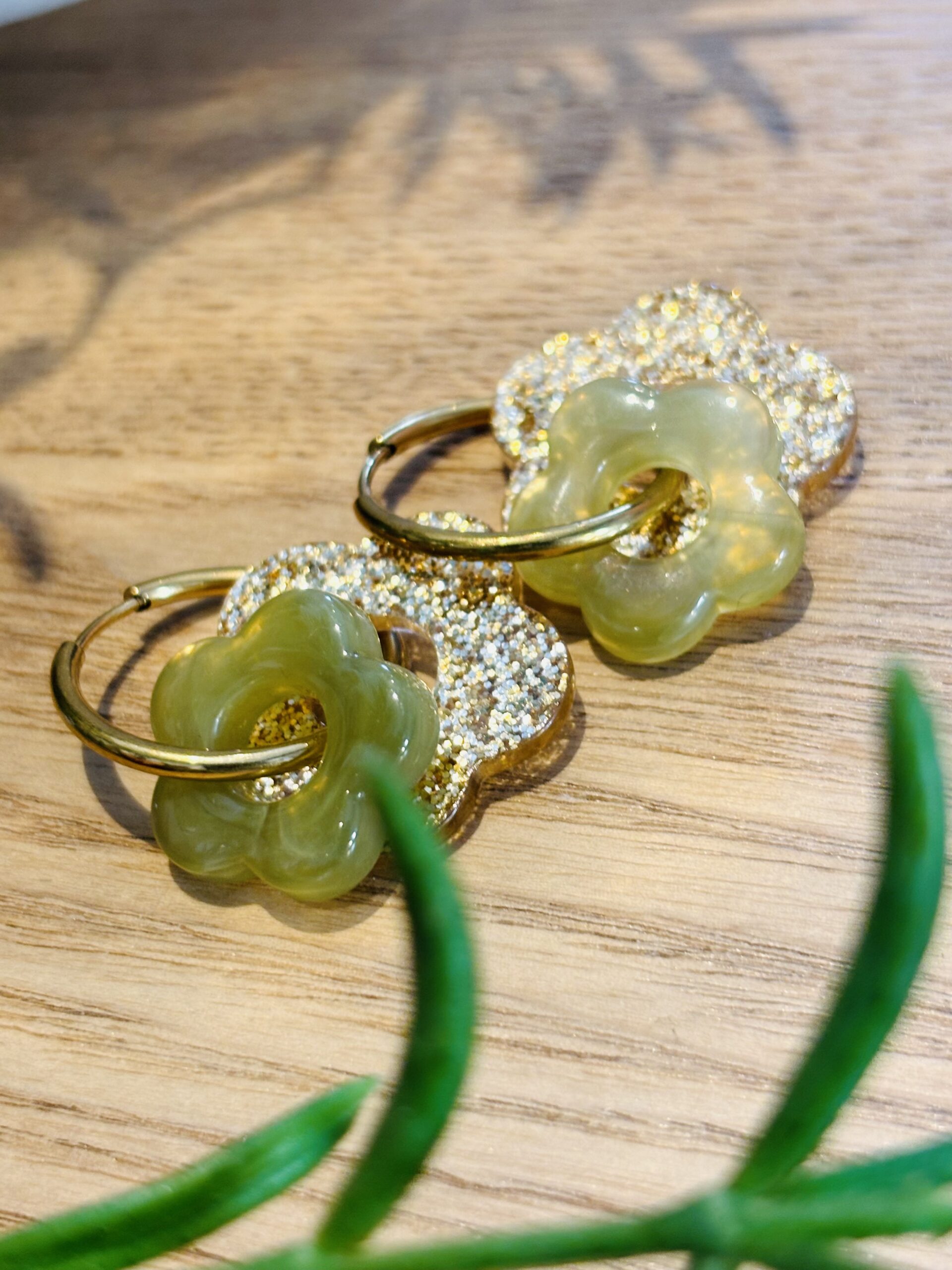 Boucles d'oreilles BALA vert – Image 3