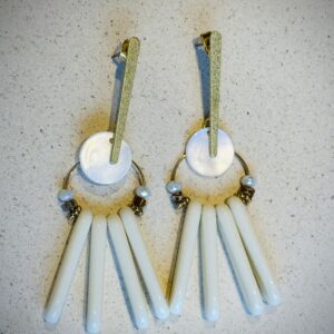 Boucles d'oreilles LAÏLI crème