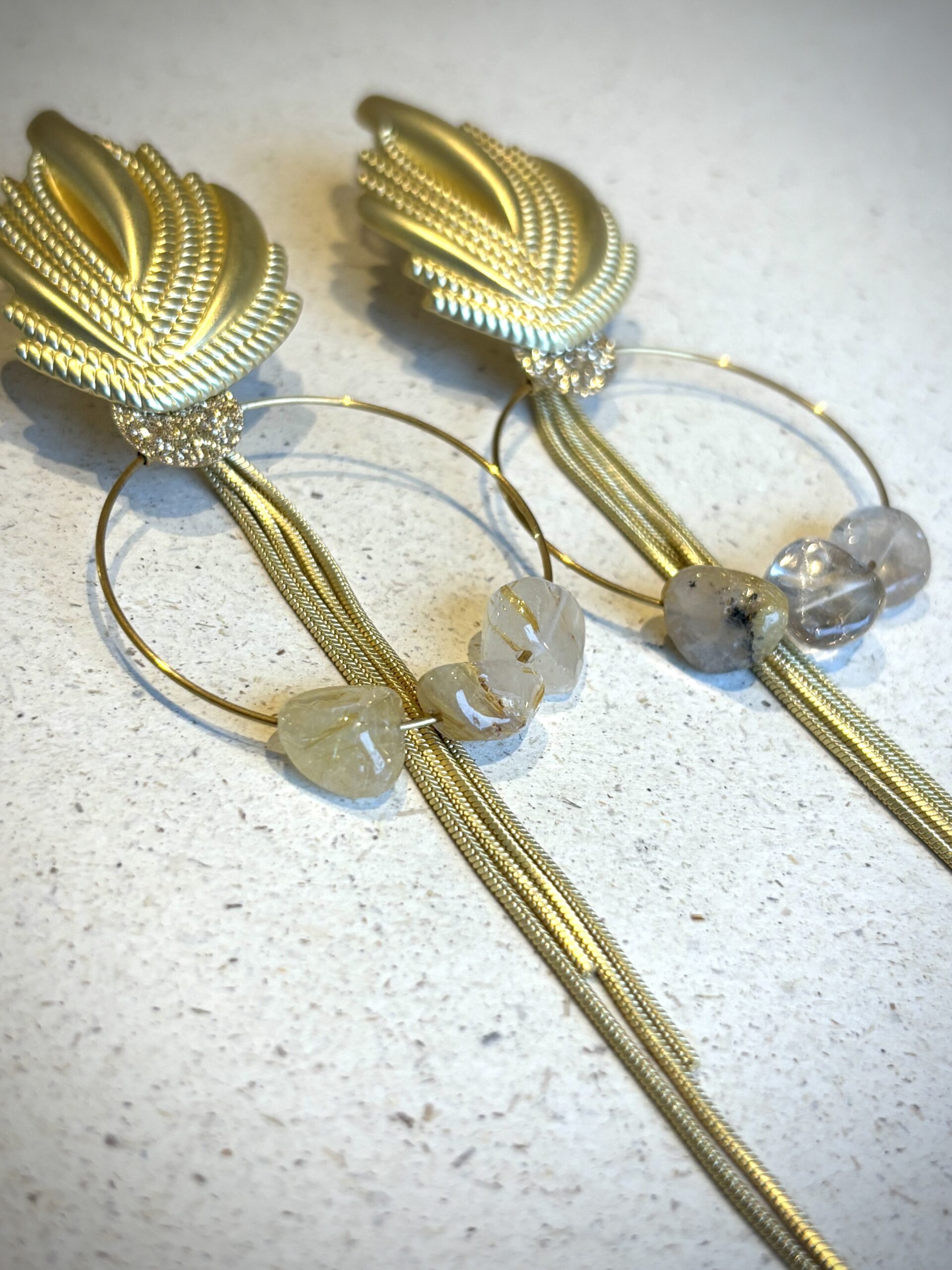 Boucles d'oreilles ORPHEE transparent – Image 2