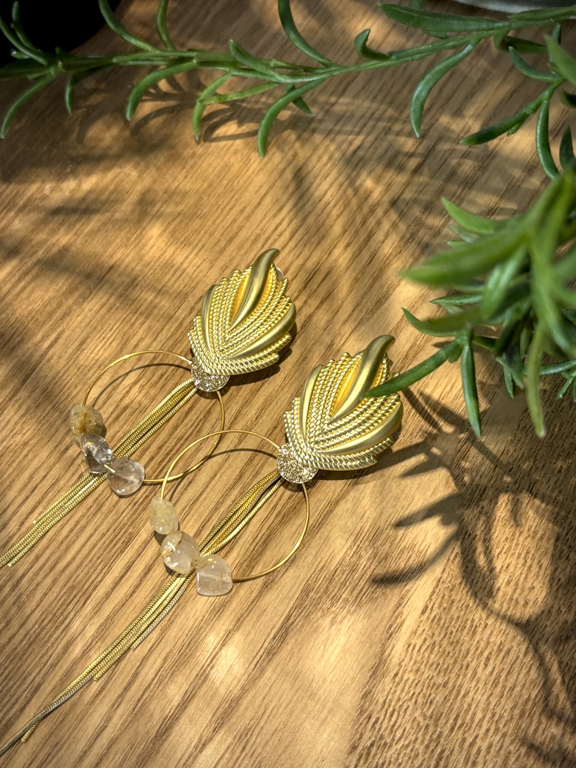 Boucles d'oreilles ORPHEE transparent – Image 3